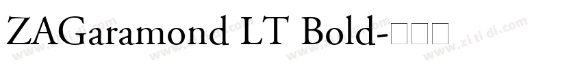 ZAGaramond LT Bold字体转换